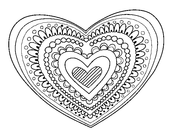 Mandalas Cœur